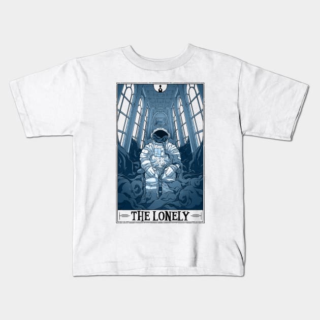 The Lonely Tarotesque (Light) Kids T-Shirt by Rusty Quill